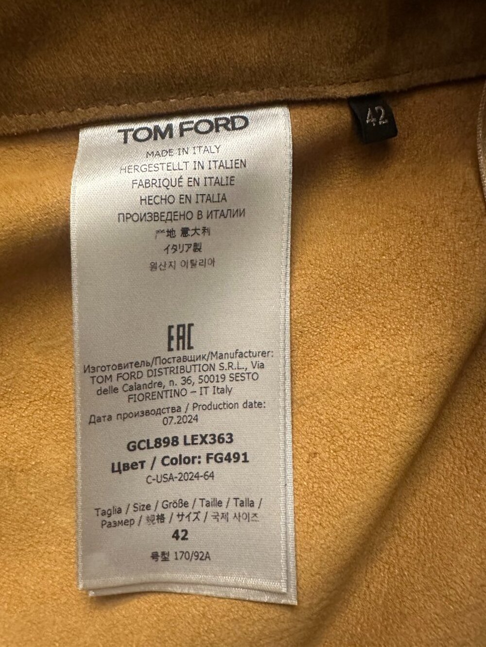 Tom Ford Velvet Suede Mini Skirt With D-Rings Detail Dark Chartreuse US 8/IT 42 - Picture 11 of 12